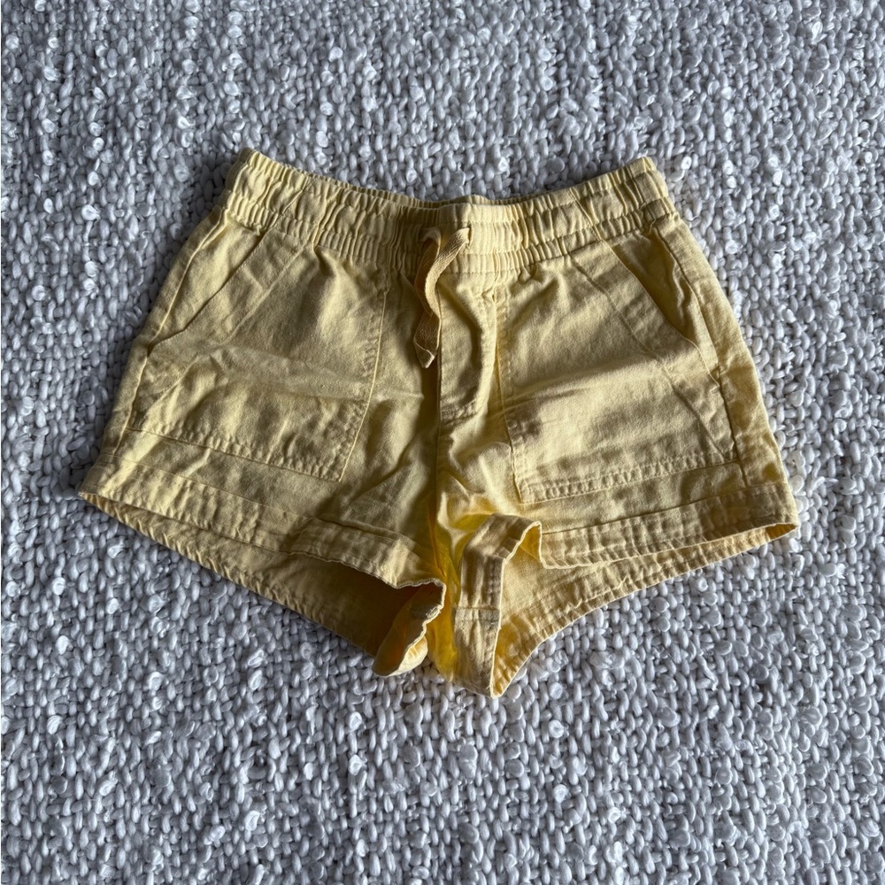 Forever 21 Yellow Cargo Shorts Relaxed Fit